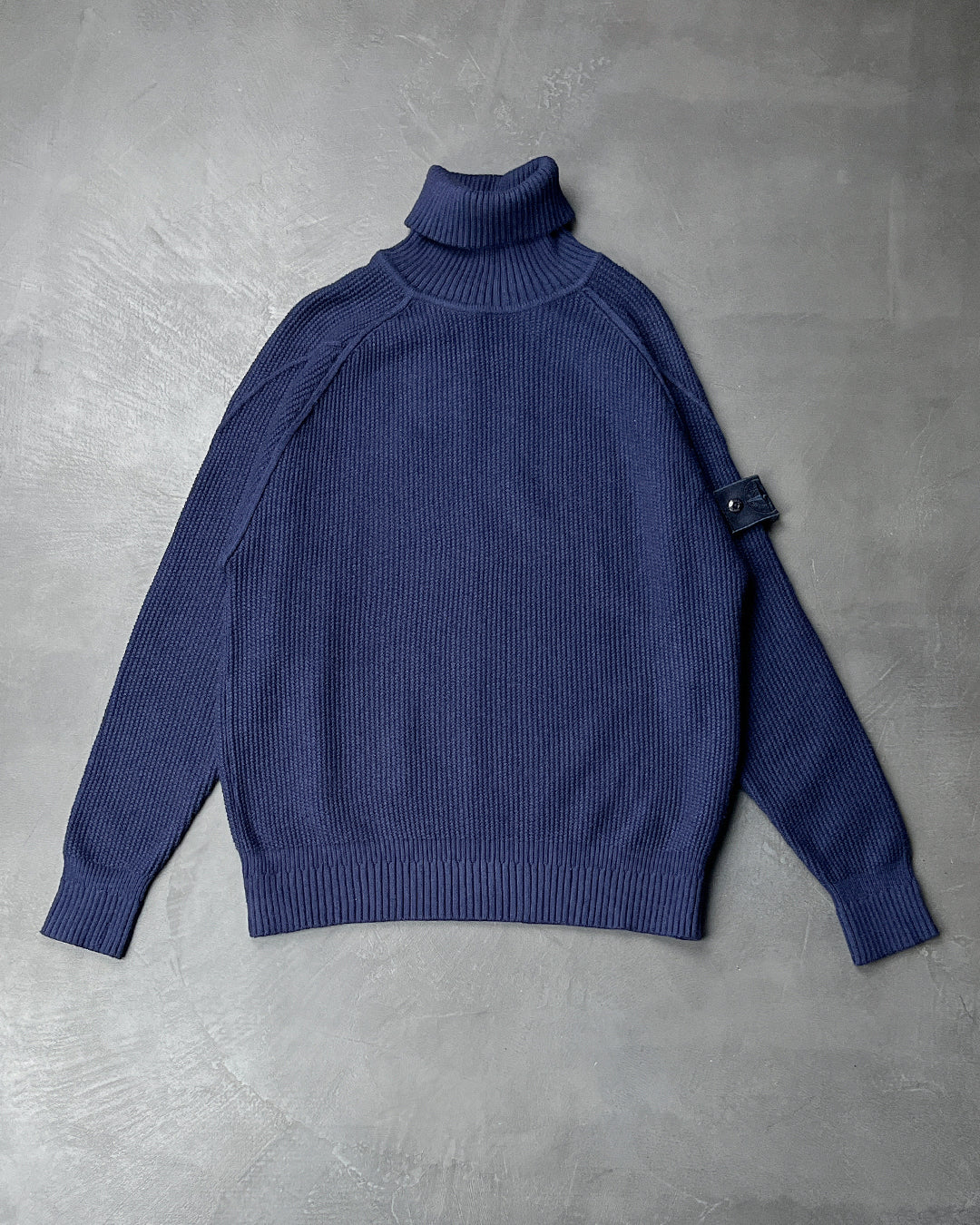 Ghost Piece Wool Roll-Neck Jumper Blue SI0157-BL