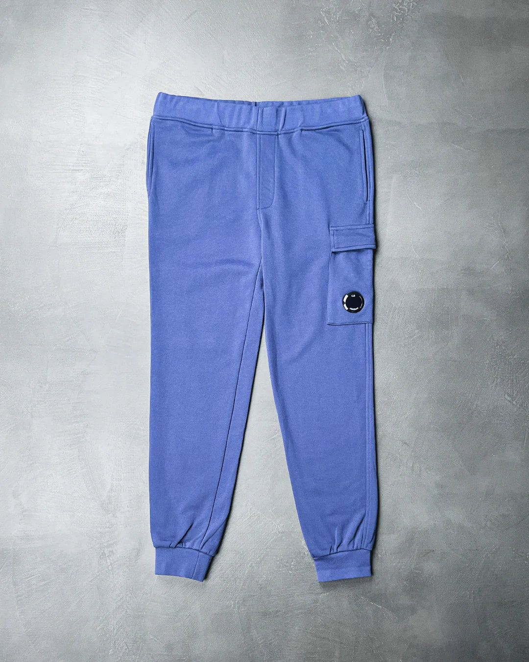 C.P. Company Diagonal Raised Fleece Lens Sweat Pants Navy