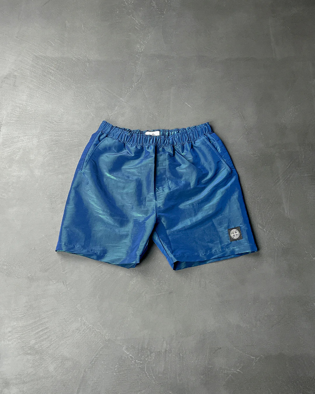 B0245 Nylon Metal Colour Shorts Navy SI0149-NA