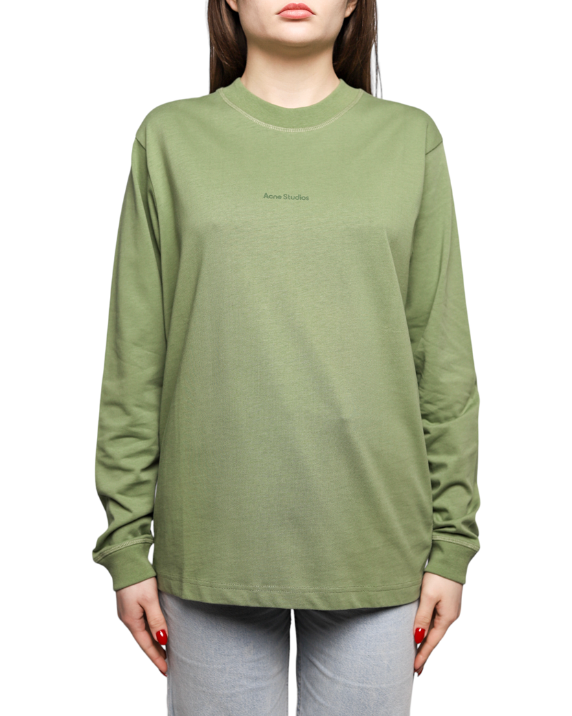 Acne Studios Simple Logo Long Sleeve Olive