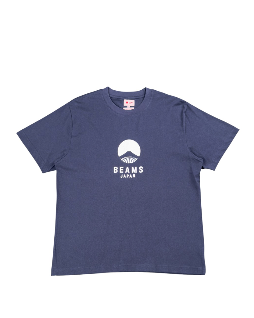 Beams Logo Red Rope Tee Navy