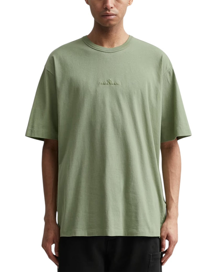23SS 20444 Oversize Fit Embroidery T-Shirt Sage Green SI0319-SGN