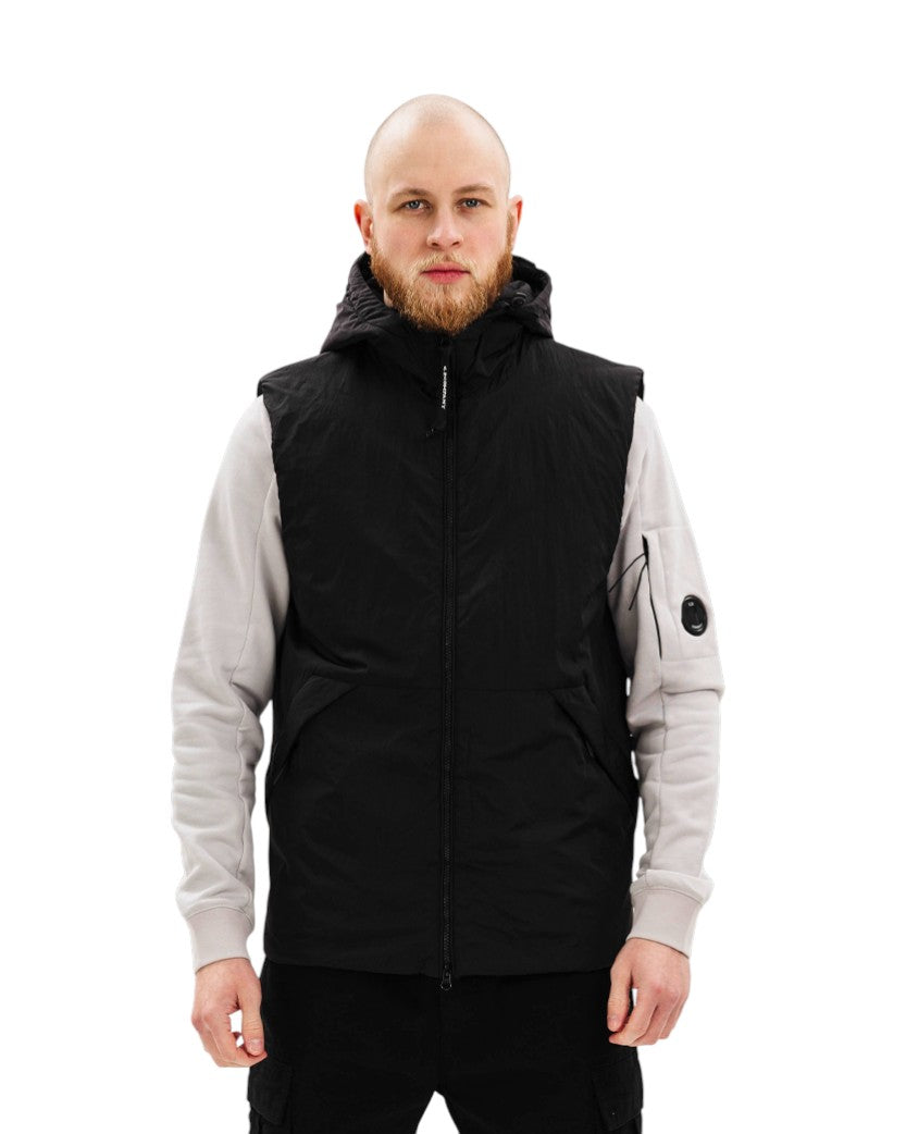 C.P. Company Goggle Padded Gilet Black