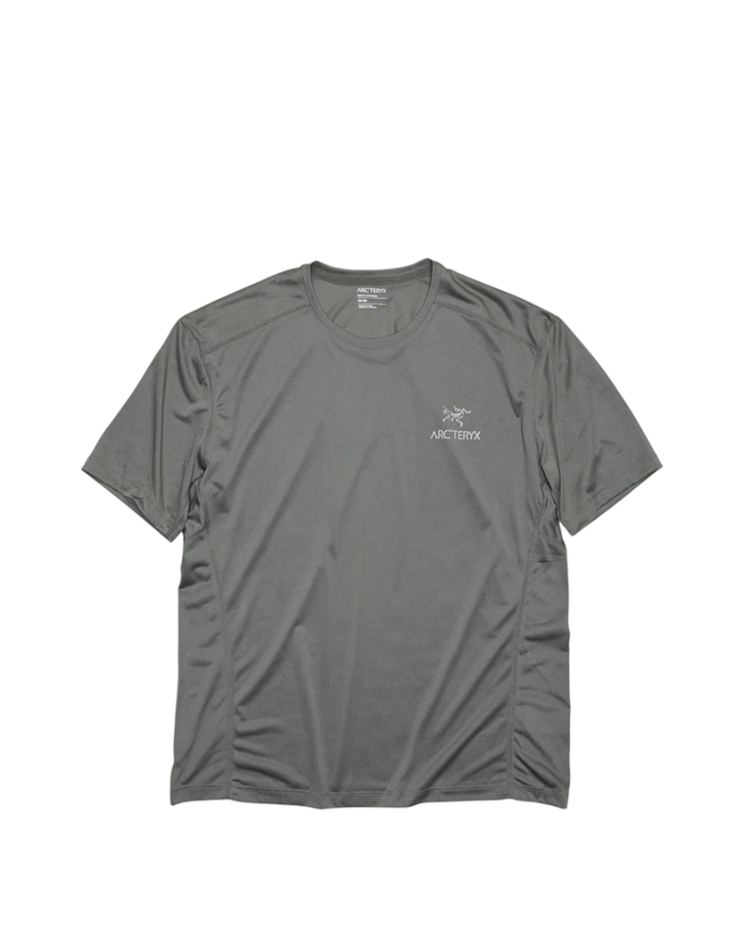 Arcteryx Motus Arcword Crew SS T-Shirt Grey Logo Green