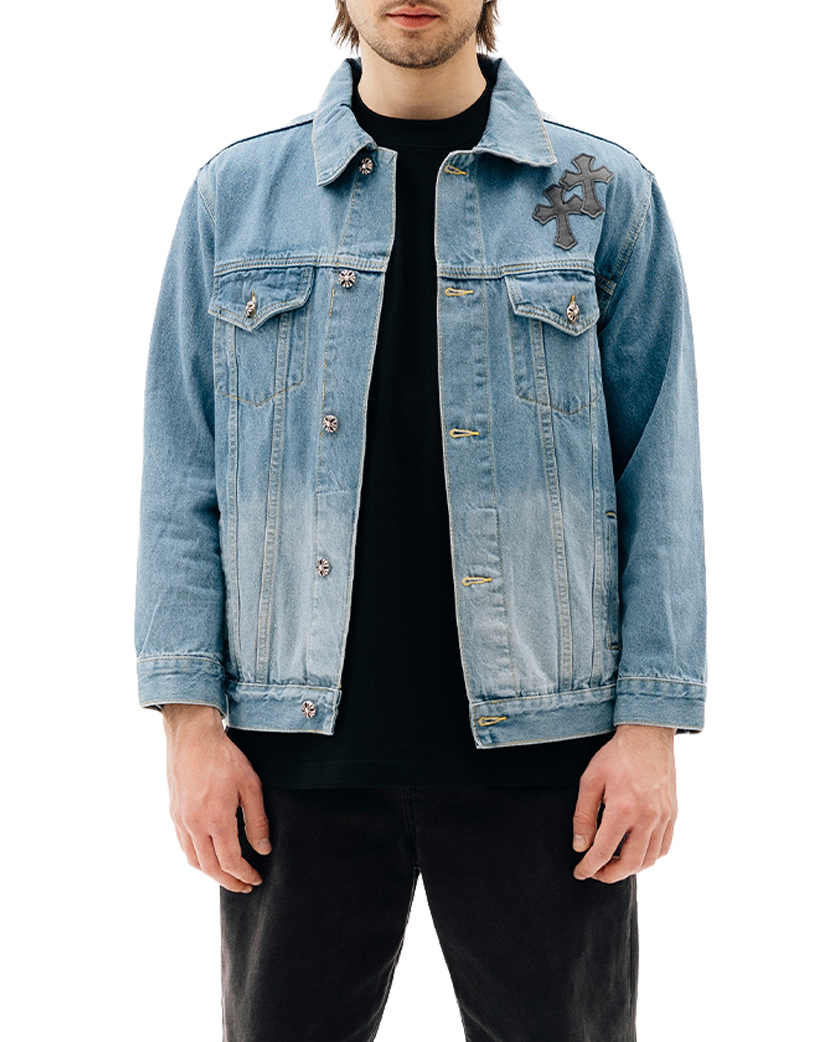 Chrome Hearts Denim Jacket Blue CH114-BL