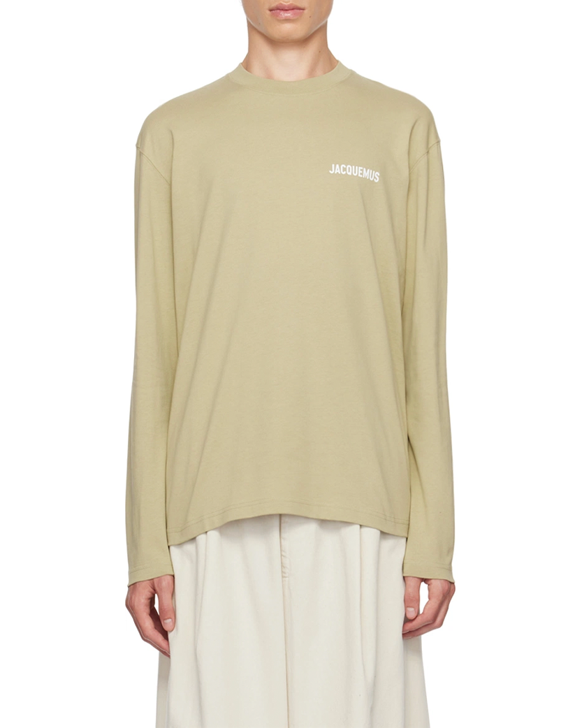 Jacquemus Le T-Shirt Manches Long Sleeve T-Shirt Khaki