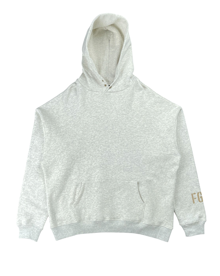 Fear Of God 'FG' Vintage Sleeve Hoodie White