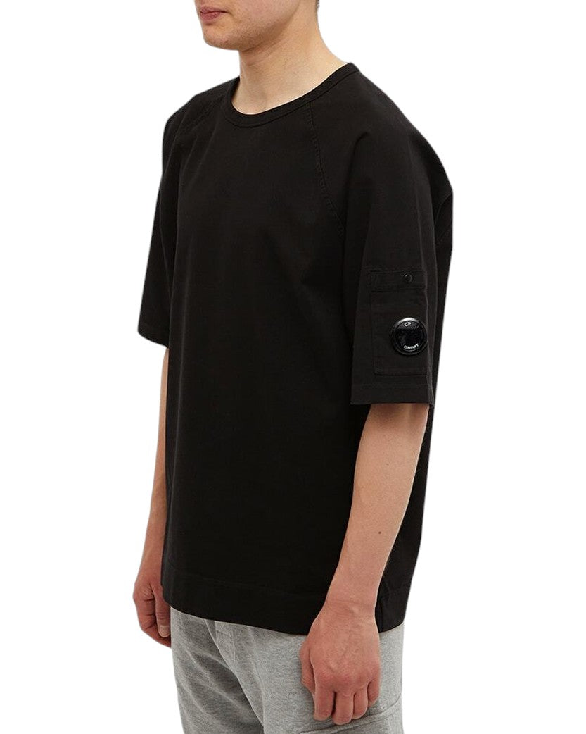 C.P. COMPANY Arm Lens Raglan T-Shirt Black
