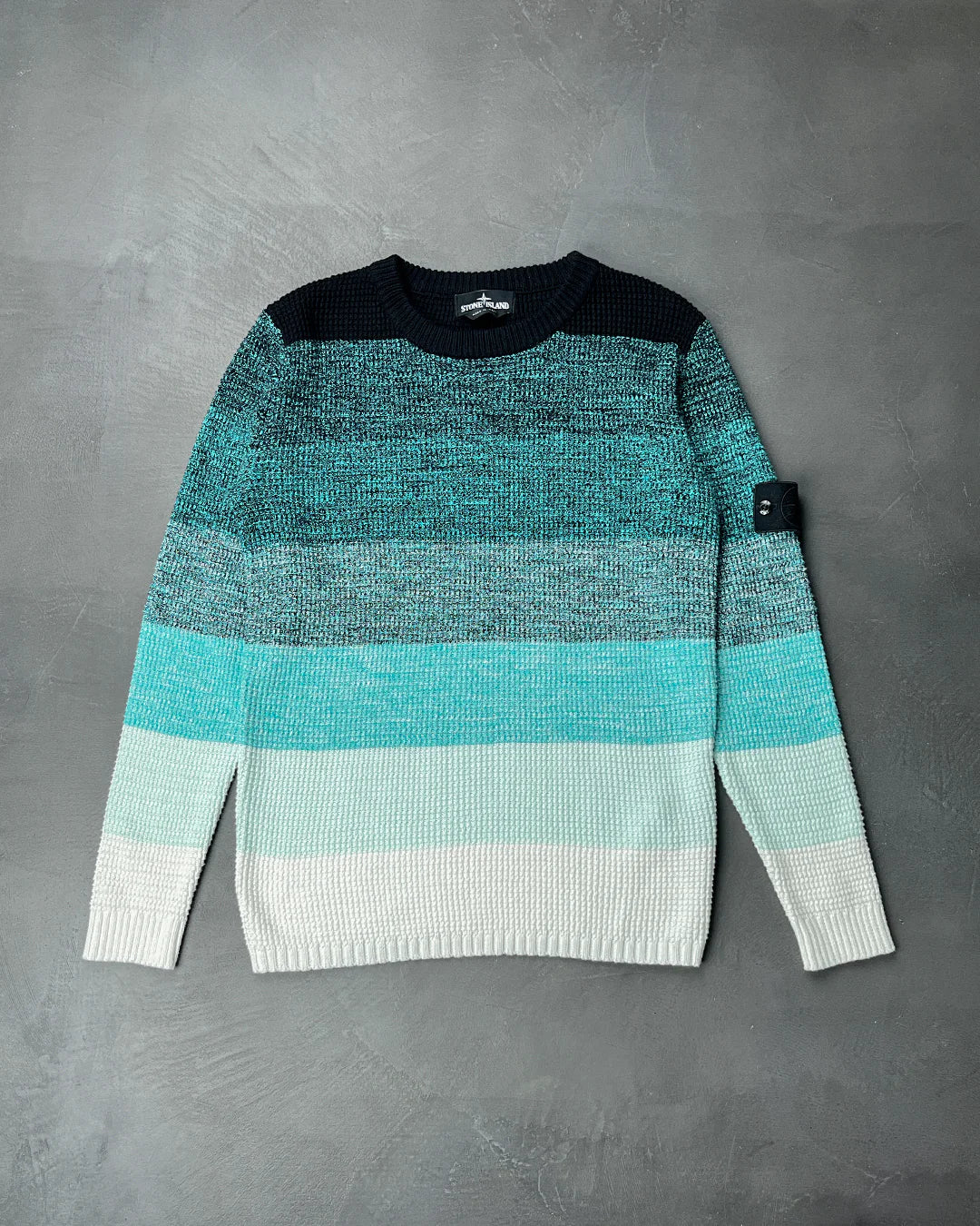 507A4 Gradient Knit Sweater Shadow Project Blue SI0127-BL