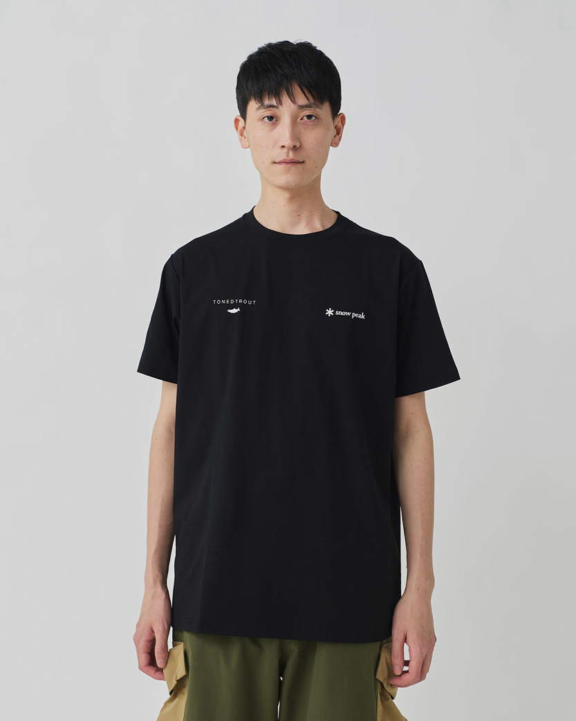 Snow Peak x Tonedtrout Mt. Tanigawa Traverse T-Shirt Black