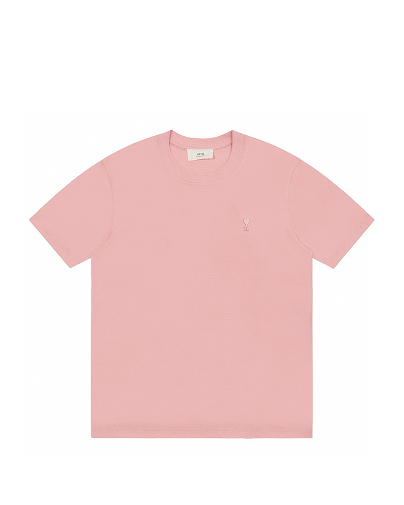 AMI Paris Ami De Coeur Tonal Small Heart T-Shirt Light Pink