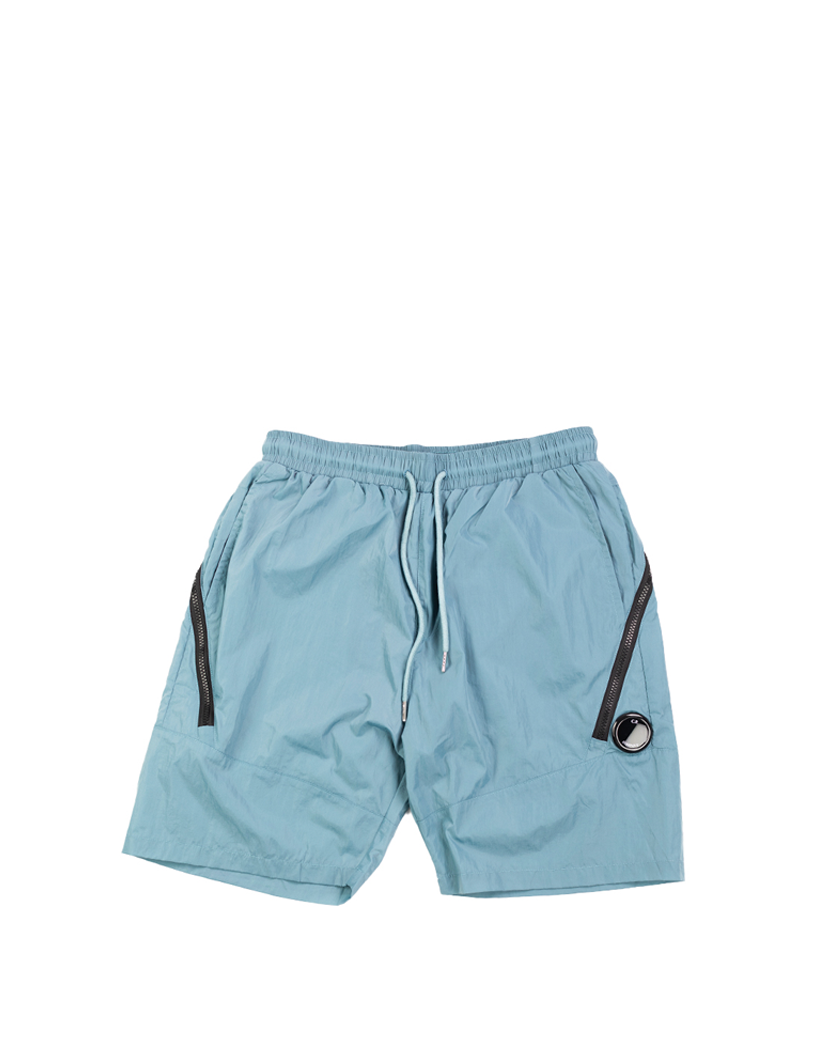 C.P. COMPANY Chrome Lens Pocket Shorts Peacock Blue