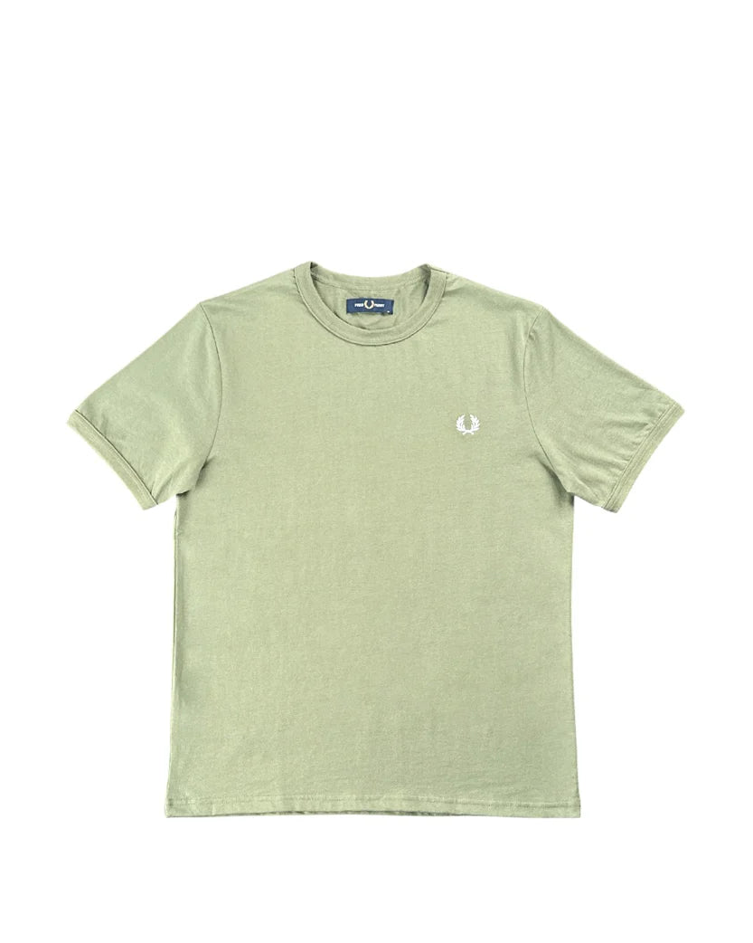 FRED PERRY Ringer T-Shirt Dusty Olive