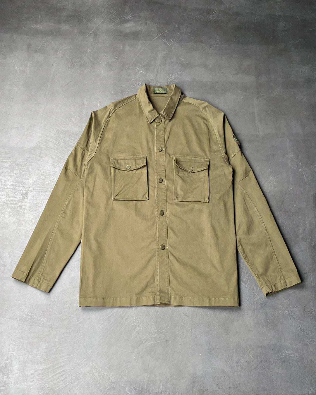 123F2 Ghost Piece Overshirt Khaki SI0106-KH