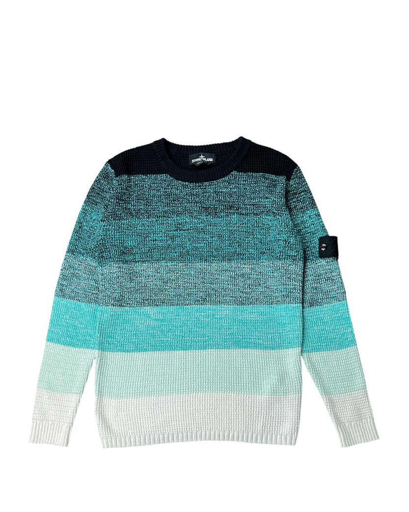 507A4 Gradient Knit Sweater Shadow Project Blue SI0127-BL