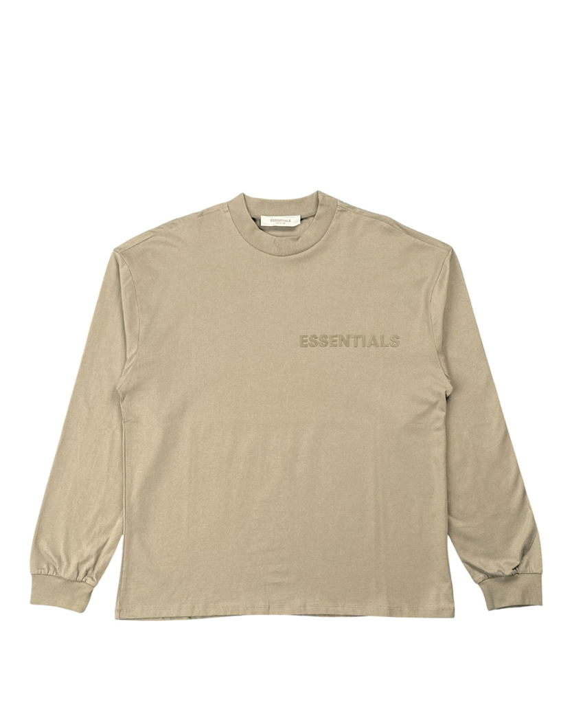 Fear Of God Essentials Cotton Jersey Long Sleeve Brown