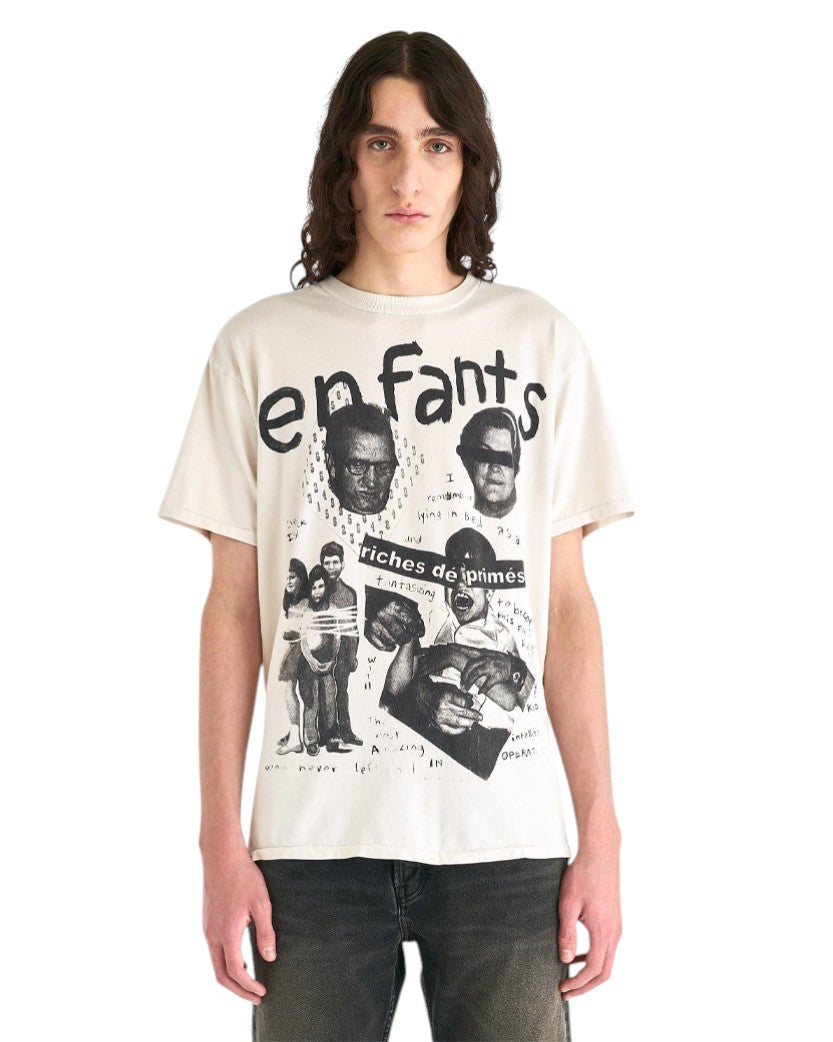 Enfants Riches Deprimes Fat Kid T-Shirt Faded Ivory