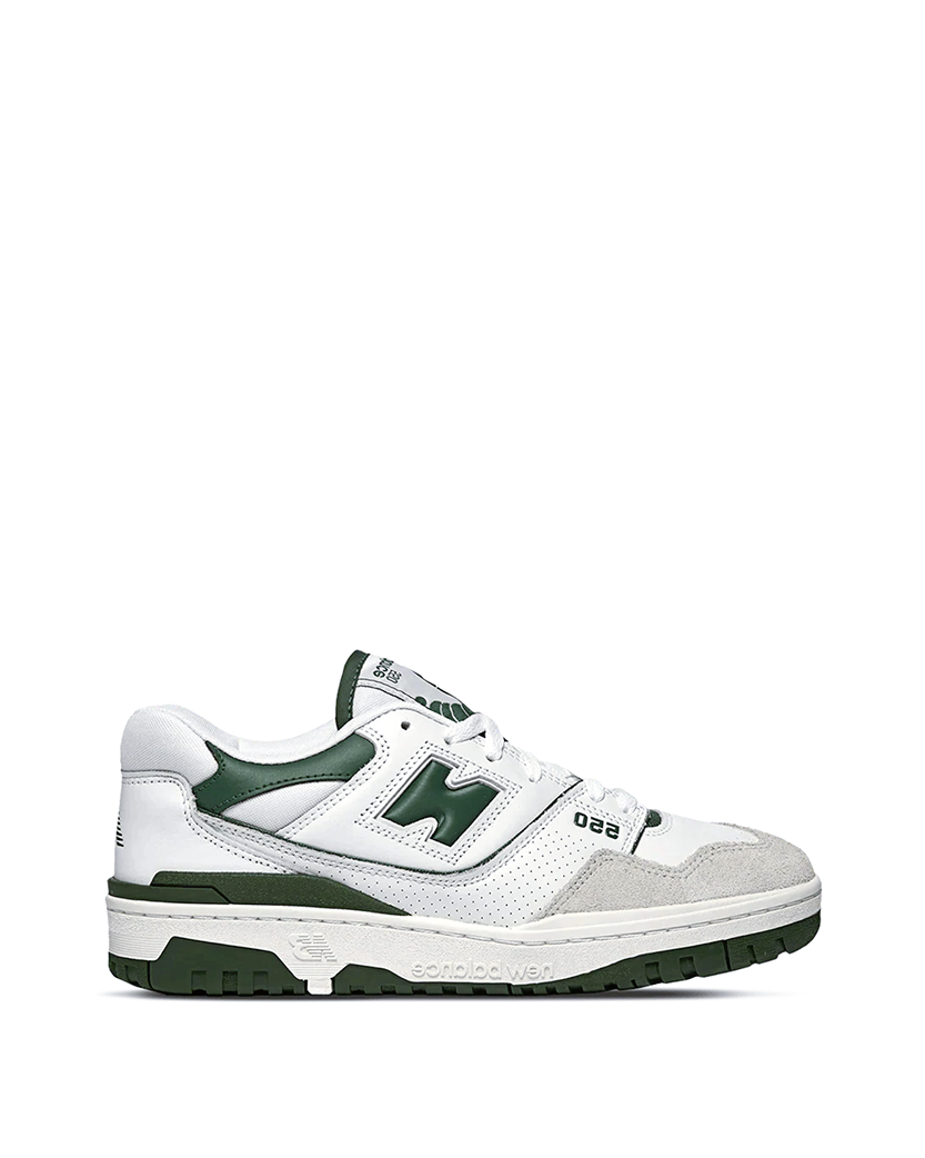 New Balance 550 WHITE & GREEN BB550WT1