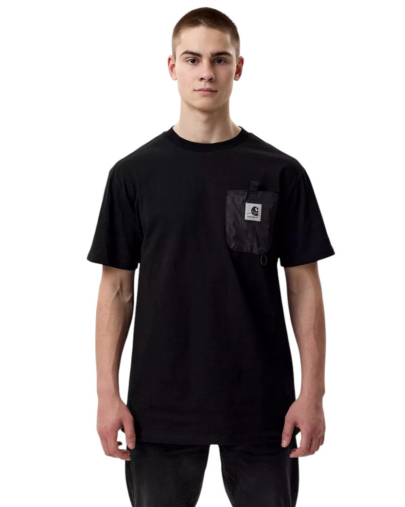Carhartt WIP Pocket Logo Mountains T-Shirt Black
