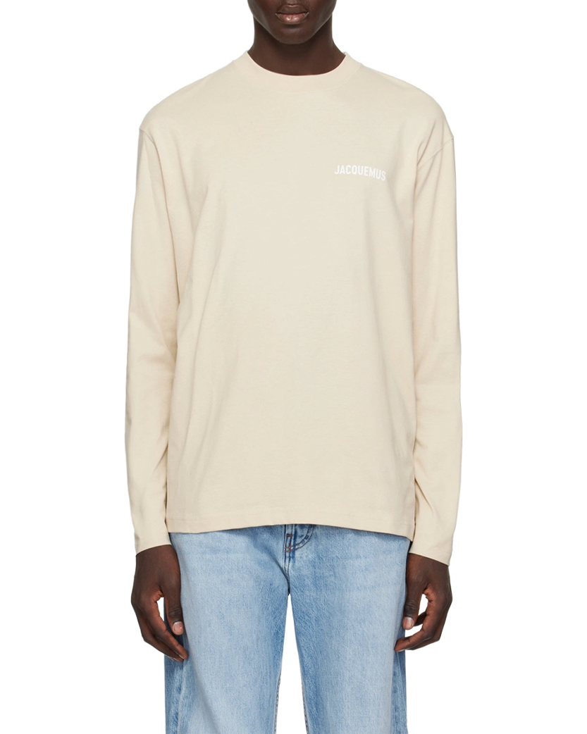 Jacquemus Le T-Shirt Manches Long Sleeve T-Shirt Beige