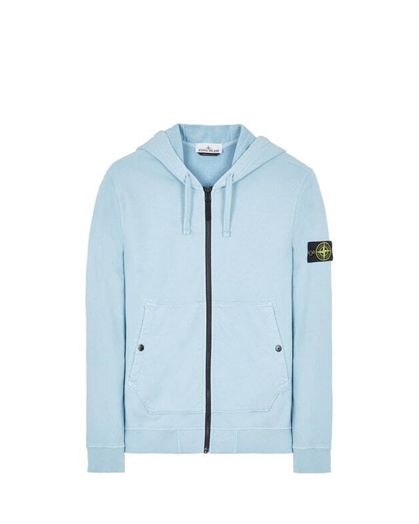 61620 Full-Zipper Hooded Sweatshirt Sky Blue SI0130-SBL