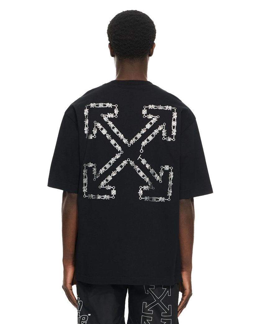 Off-White Chain Arrow Skate T-Shirt Black