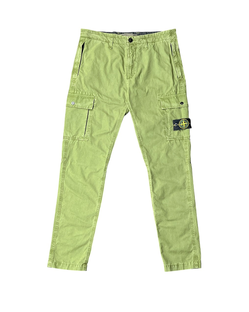 303WA Brushed Cotton Cargo Pants Cold Dyed Olive SI0119-OL