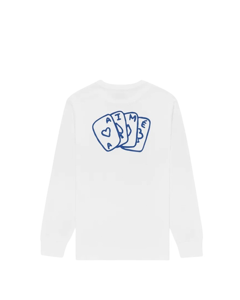 Aime Leon Dore Casino Long-Sleeve White