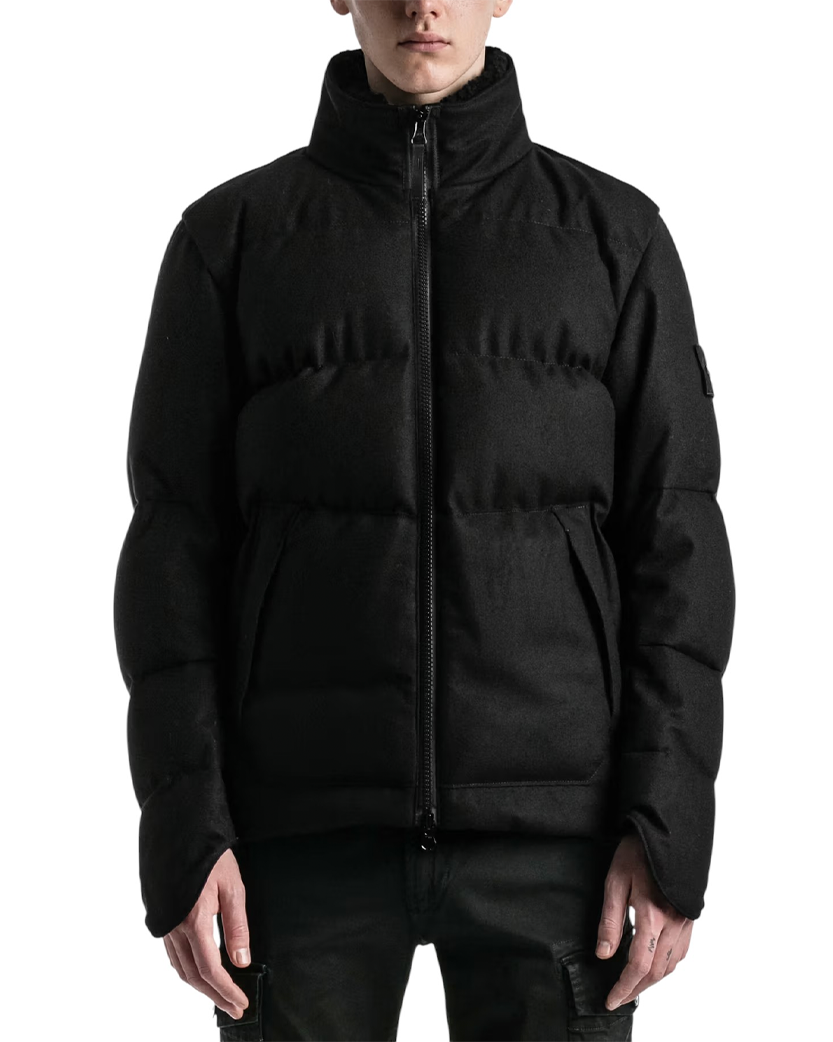 440F1 Ghost Real Down Jacket Black SI0292-BK