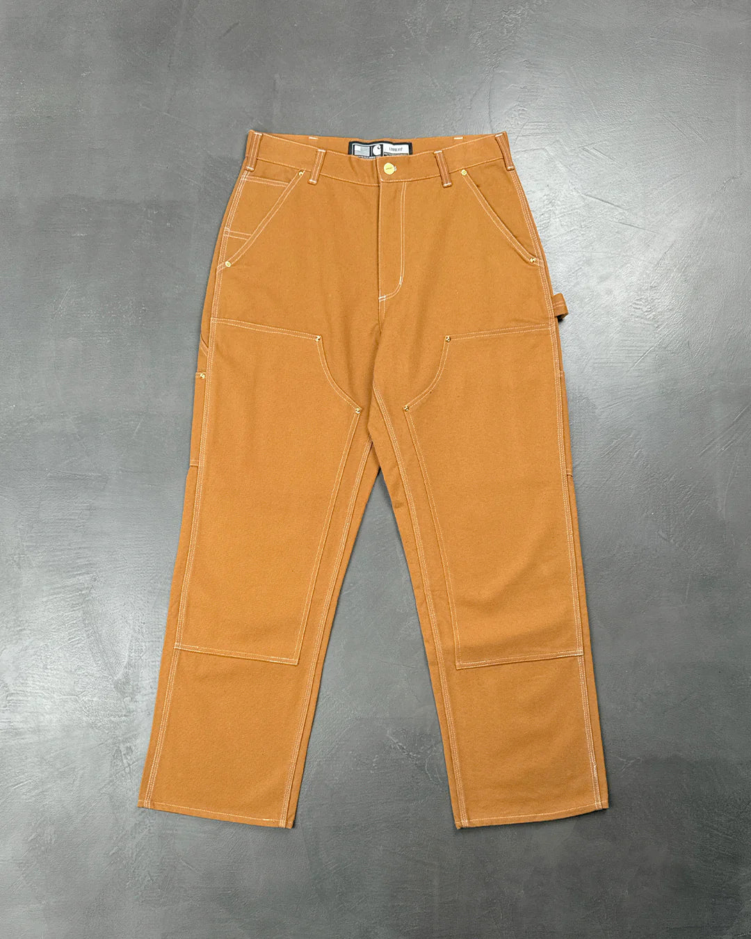 Carhartt WIP B01 Loose Fit Duck Utility Work Pants Brown