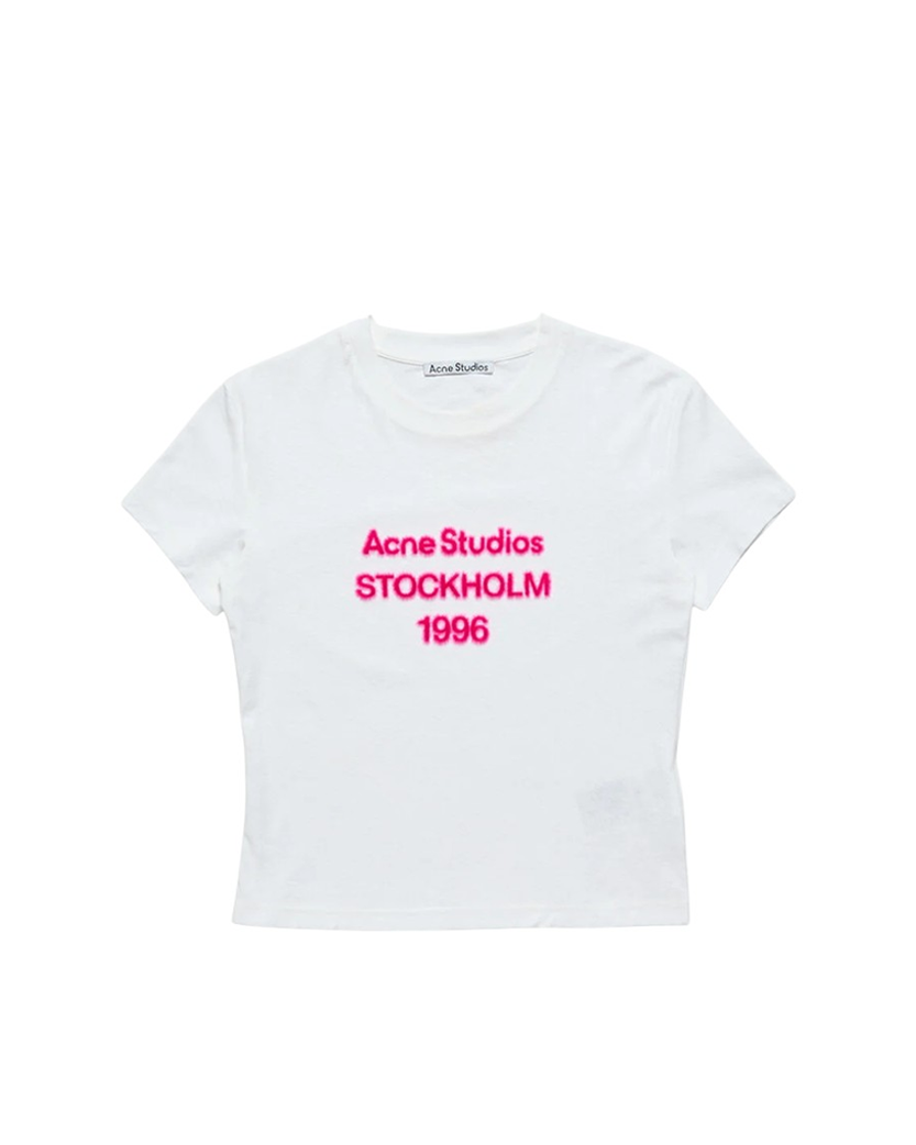Acne Studios Stockholm 1996 Logo T-Shirt Off White
