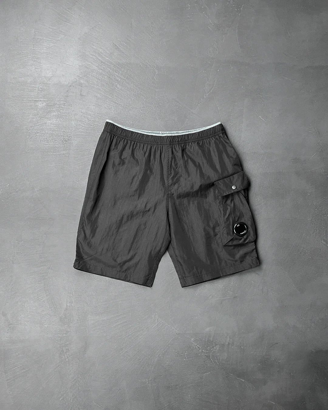 C.P. COMPANY Flatt Nylon Lens Swim Shorts Black