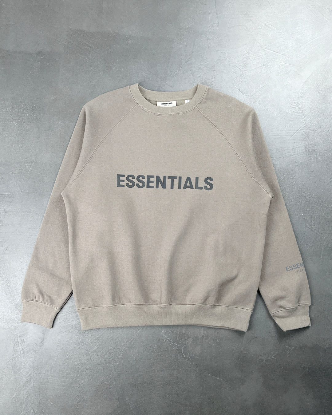 Fear Of God Essentials Crewneck Pullover Sweatshirt Cement