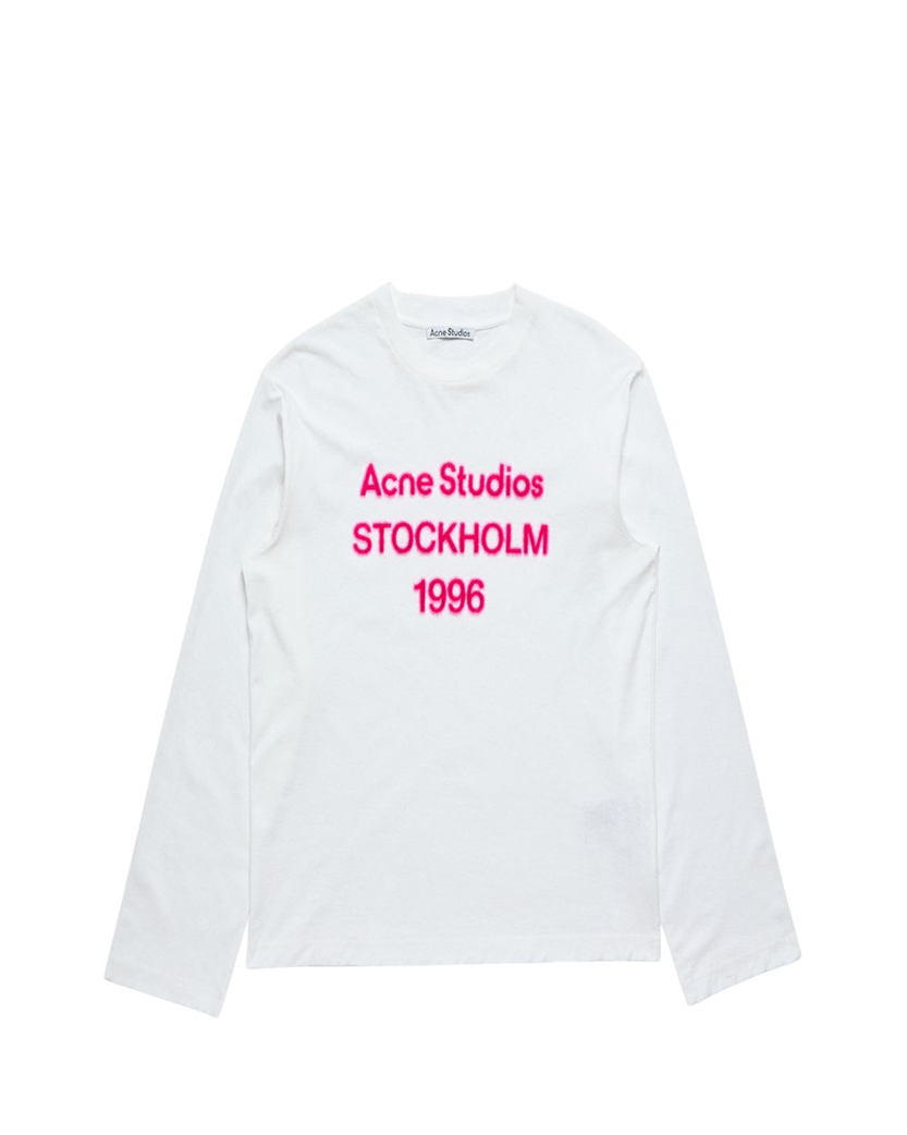 Acne Studios Stockholm 1996 Logo Long Sleeve Off White