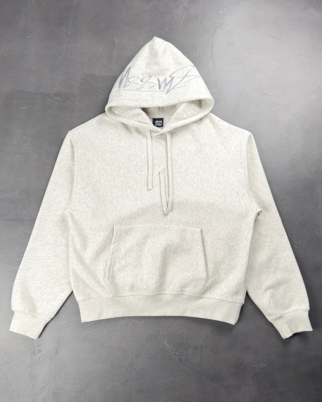 STUSSY Back Hood App Hoodie Ash Heather