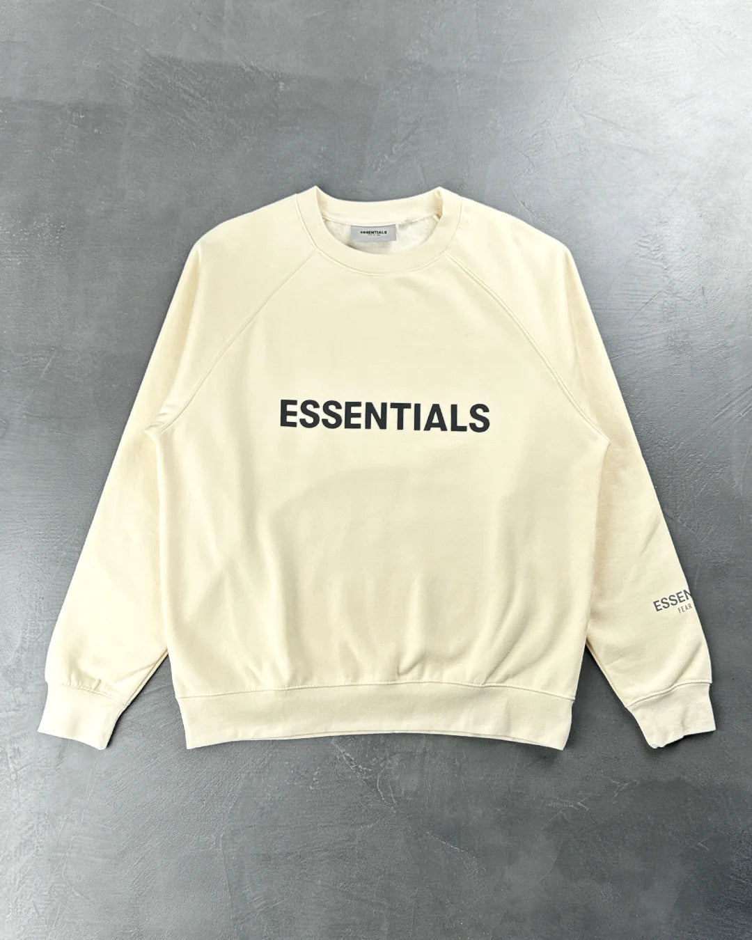 Fear Of God Essentials Crewneck Pullover Sweatshirt Buttercream