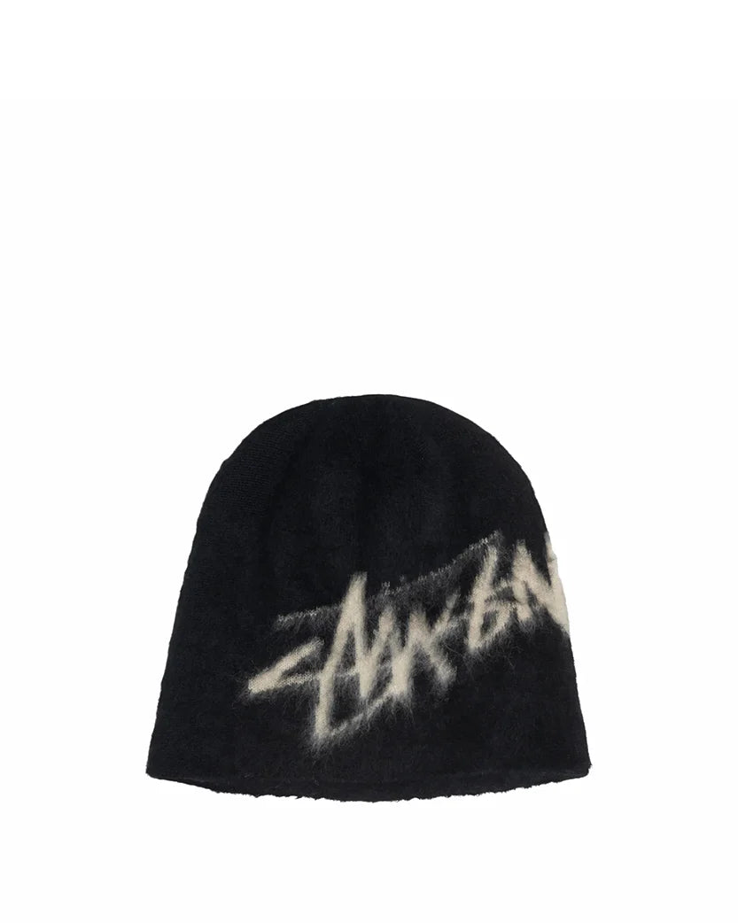 STUSSY Skullcap Brushed Out Stock Beanie Black