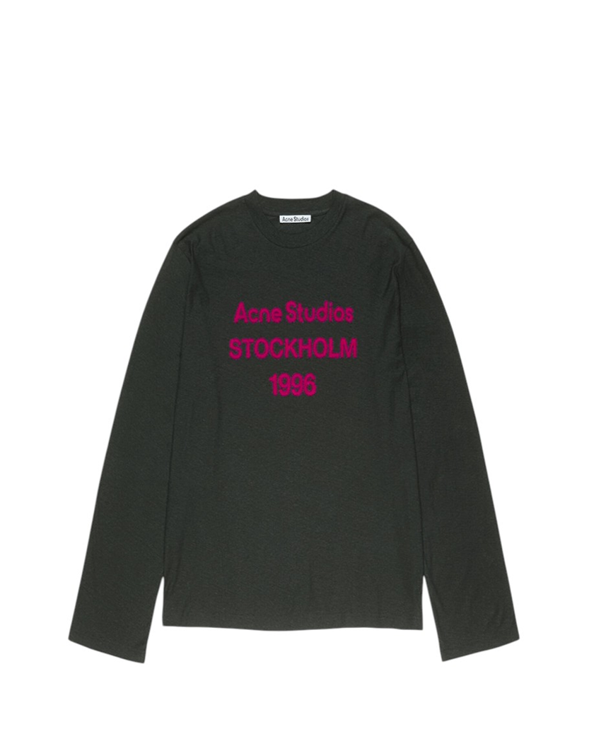 Acne Studios Stockholm 1996 Logo Long Sleeve Black