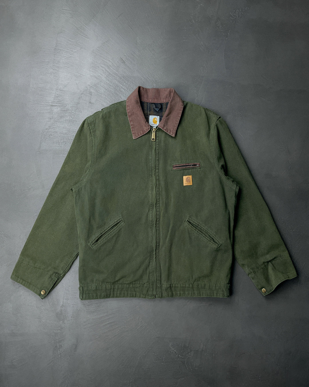 Carhartt WIP J97 Sandstone Duck Detroit Moss/Brown