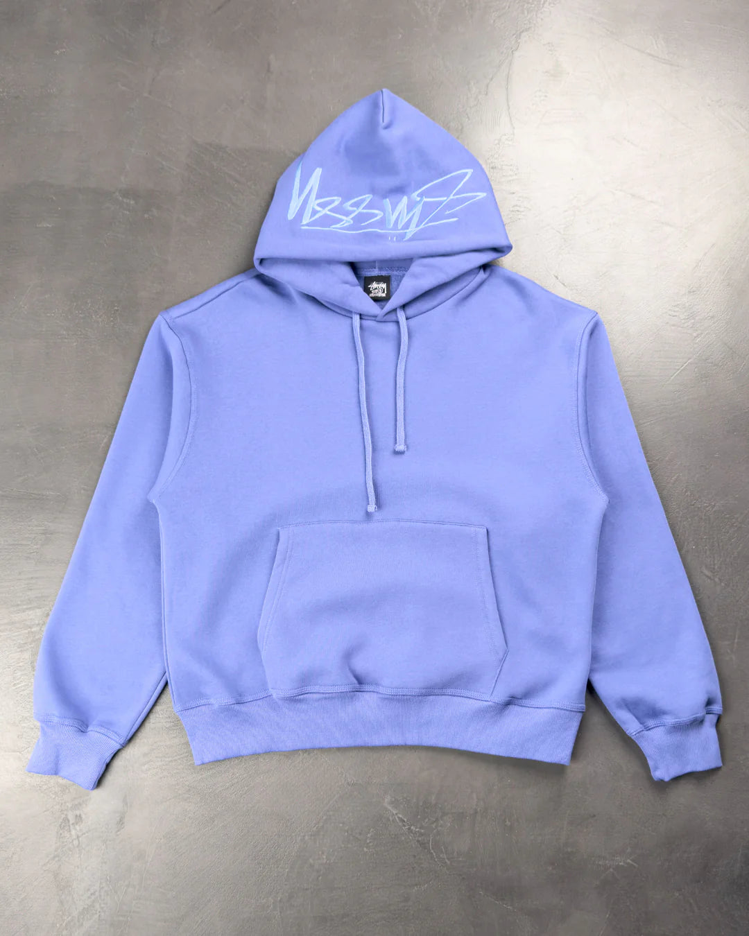 STUSSY Back Hood App Hoodie Storm Blue