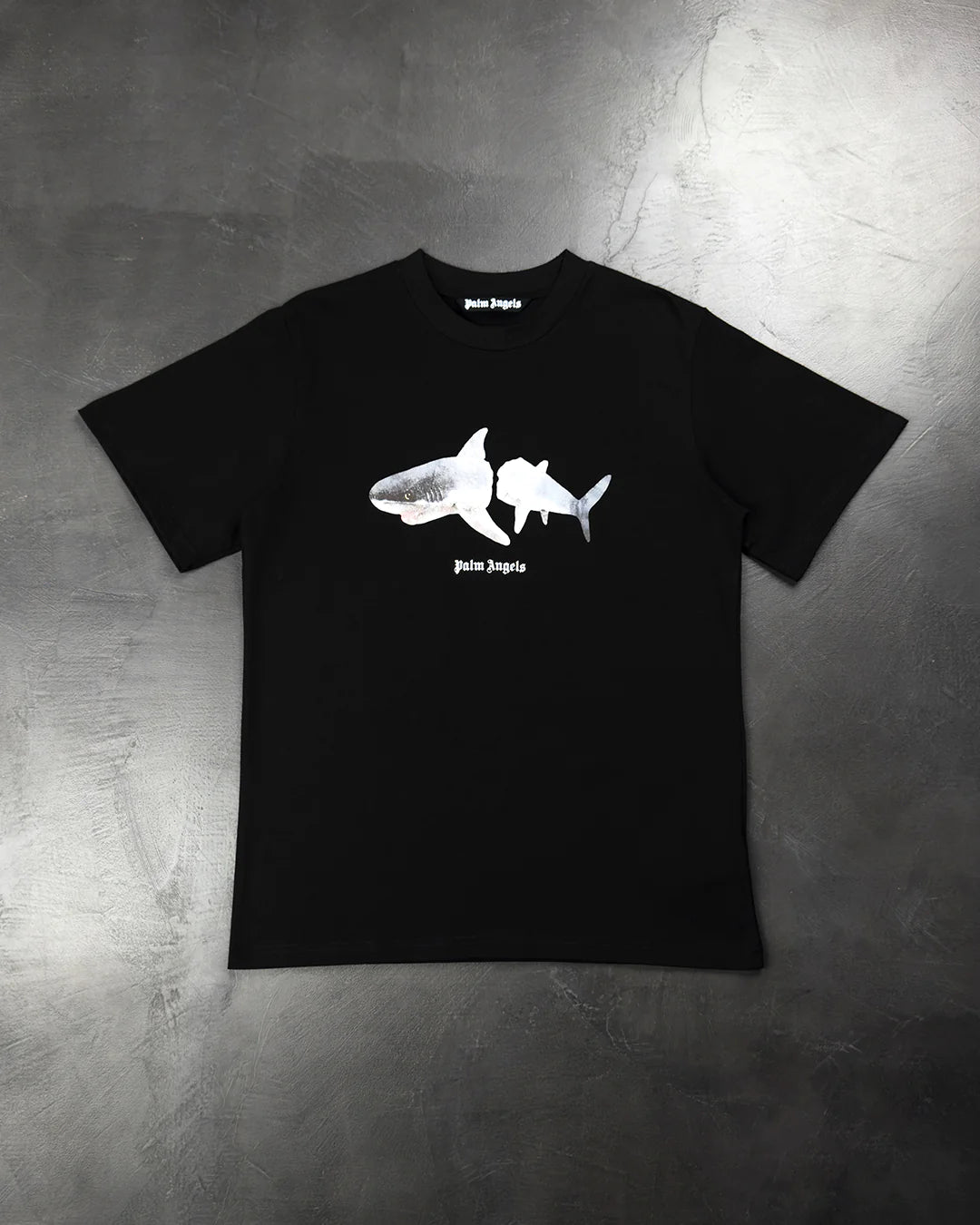 Palm Angels White Shark Classic Tee Black