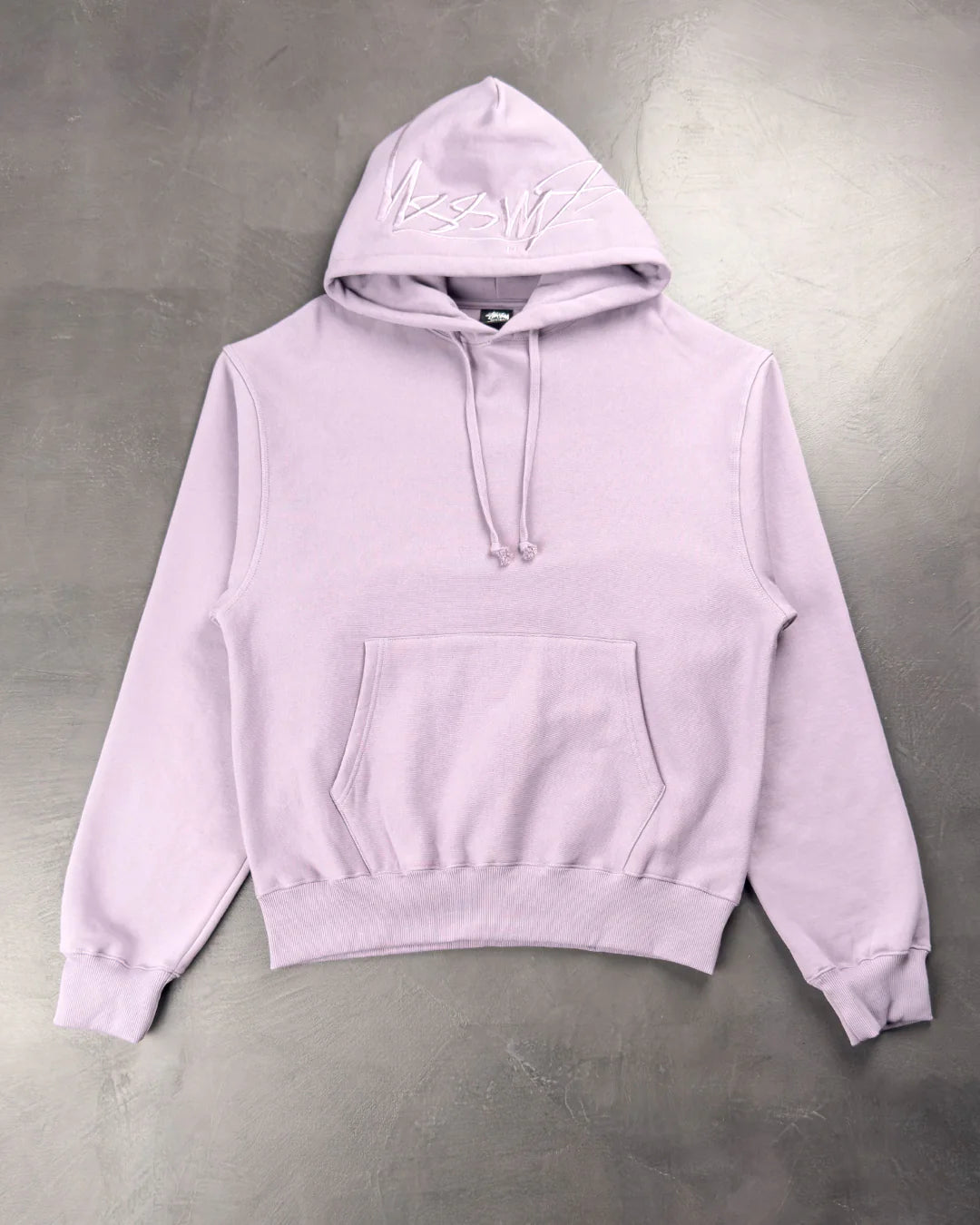 STUSSY Back Hood App Hoodie Purple