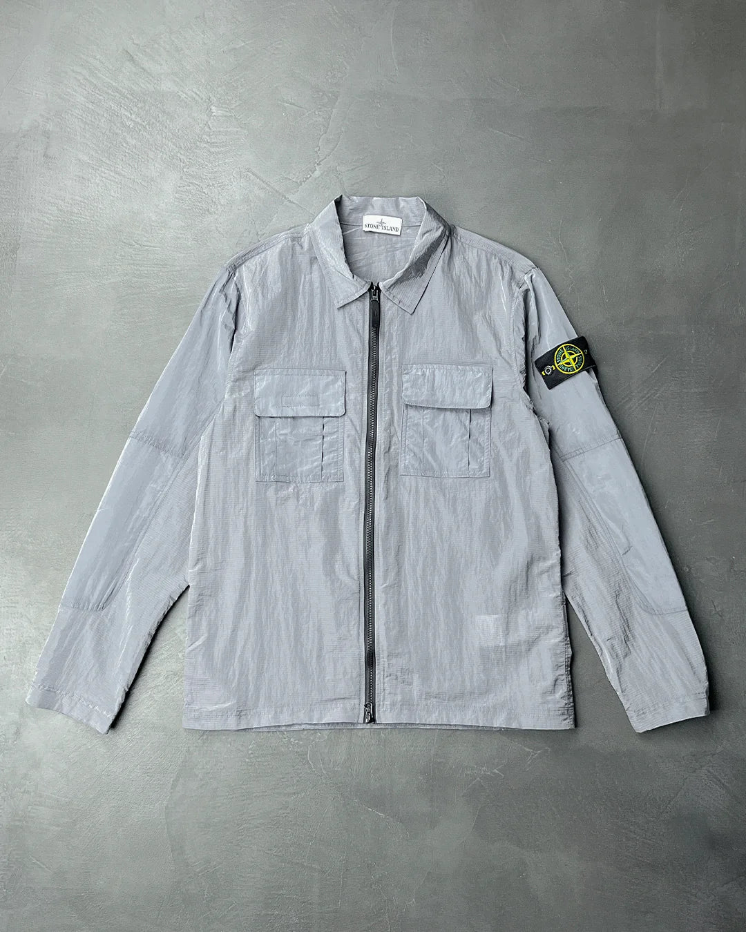 11117 Nylon Overshirt Grey SI0104-GY