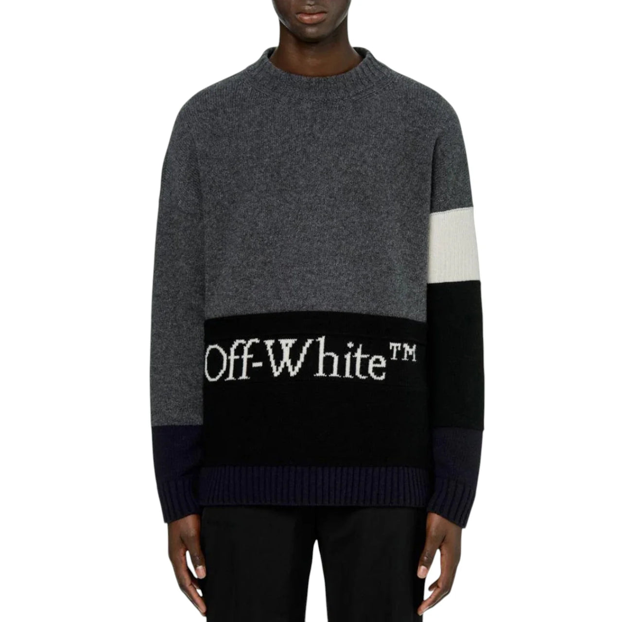 Off-White Color Block Sweater Multicolor