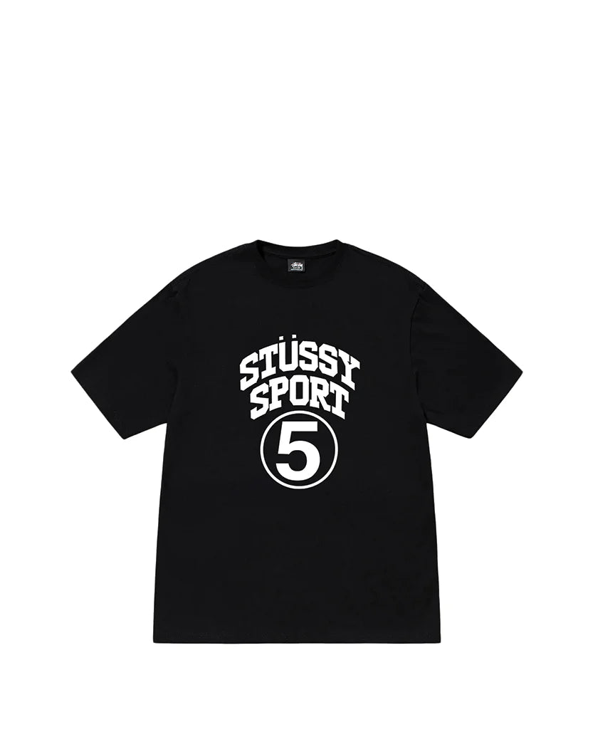 STUSSY 5 Sport Tee Black