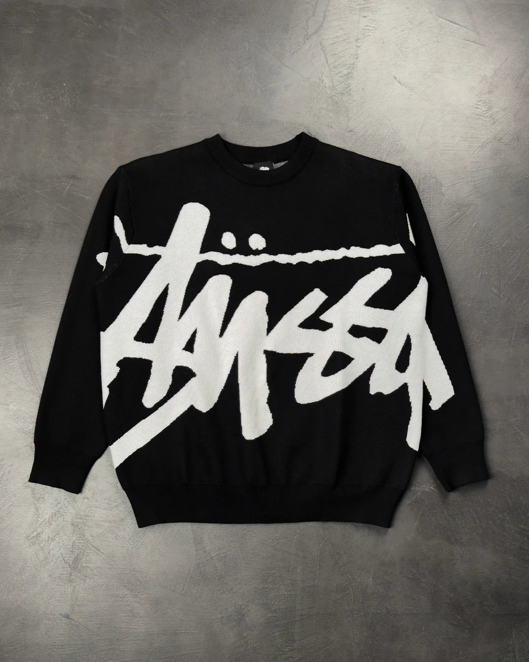 STUSSY Stock Sweater Black