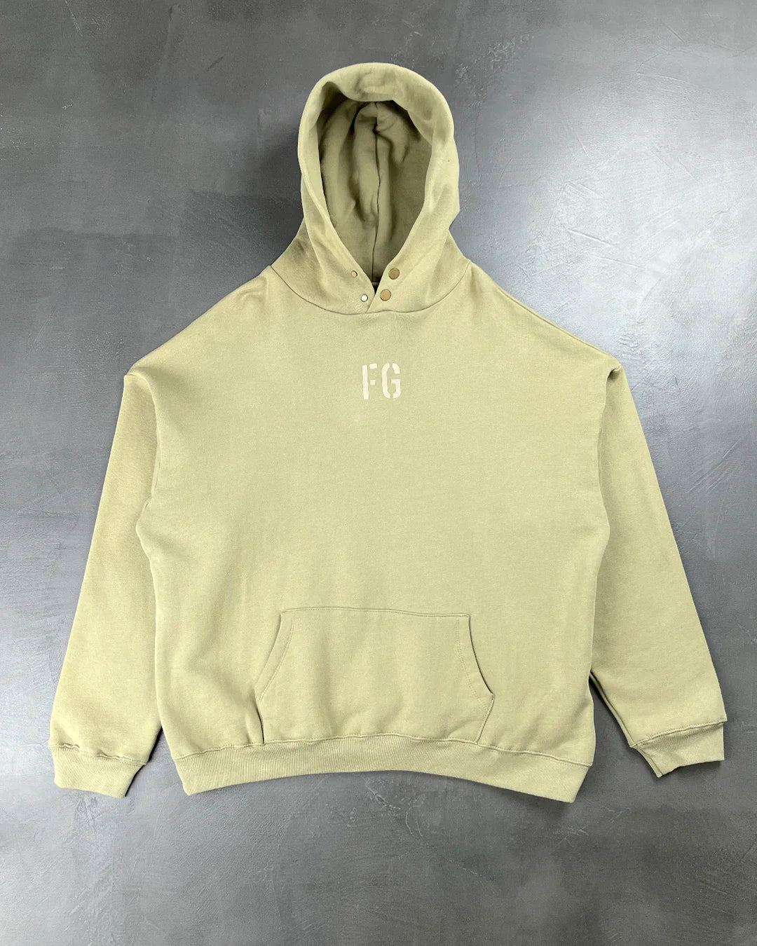 Fear Of God 'FG' Vintage Hoodie Concrete Olive