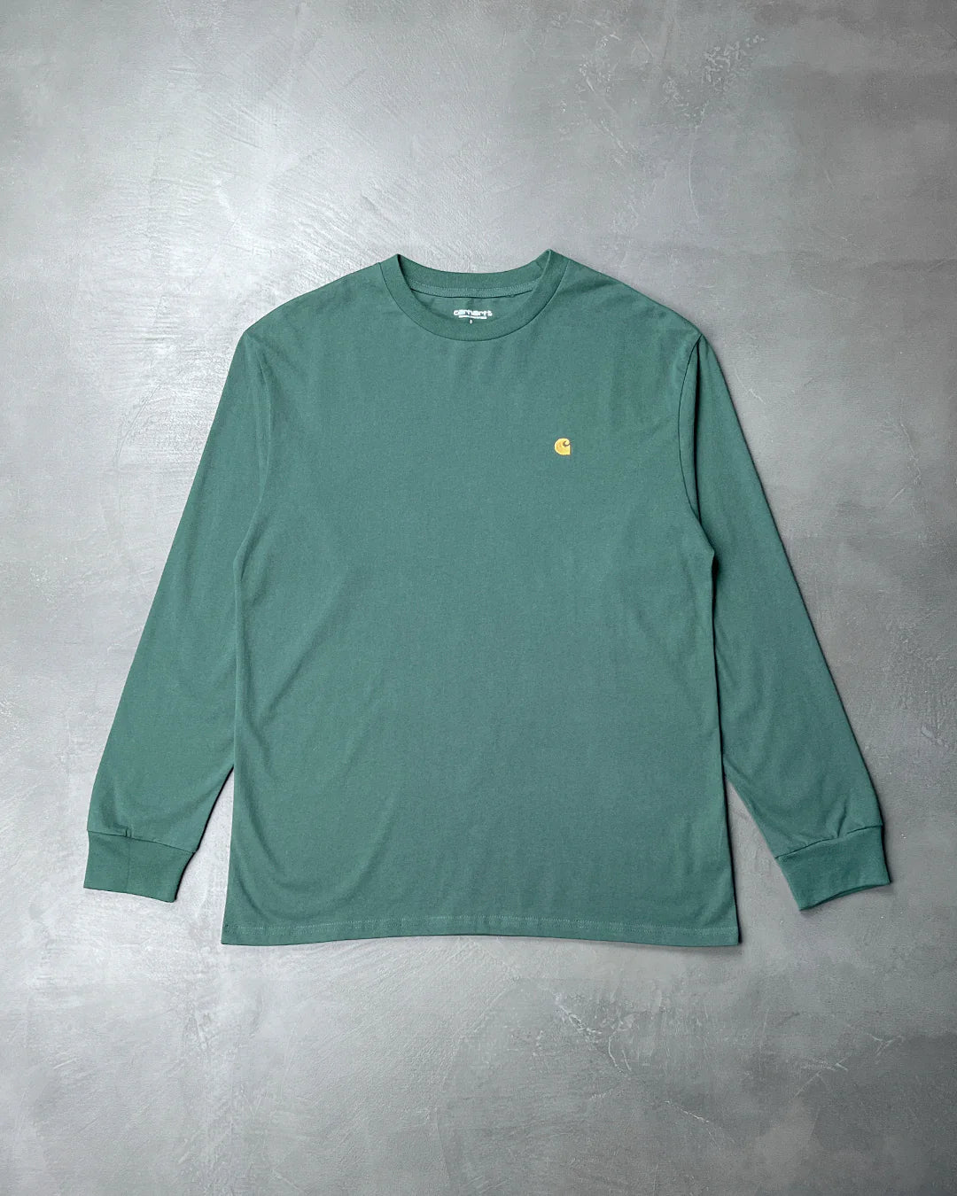 Carhartt WIP Chase Golden Logo Long Sleeve Green