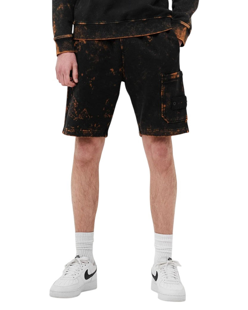 761565338 Off-Dye Cotton Shorts Black SI0325-BK