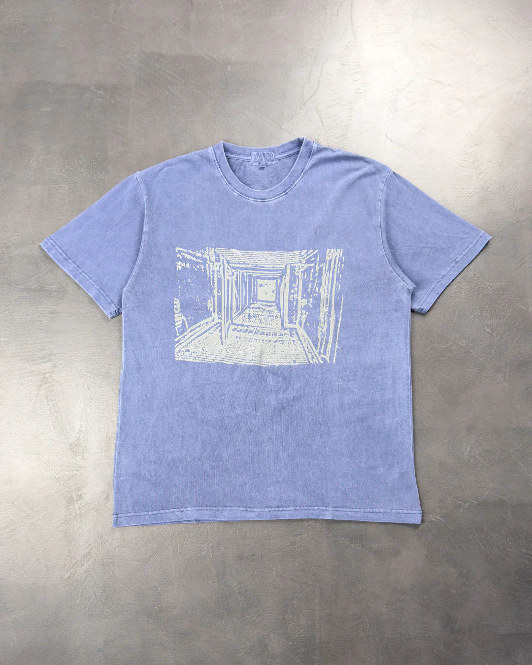 CAV EMPT Passage Overdye Tee Blue CAV132